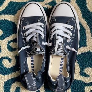 Navy converse slip on